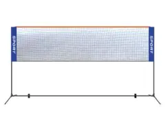 バドミントン用ネット 簡単組み立て コンパクト収納　持ち運びし