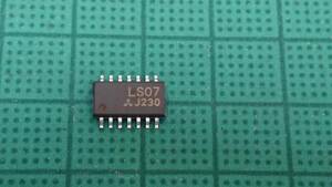  HD74LS07FP【12個】バッファ,ラインドライバ表面実装, 14-Pin, 6回路