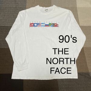 90s vintage THE NORTH FACE ノースフェイス ロンT Tシャツ USA製 ビンテージ セブンサミット