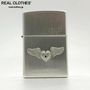 ZIPPO/ジッポー OPEN YOUR HEART メタル貼り 99年製 /000