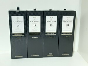 4個 空箱のみ マッカラン18年 シェリーオークカスク HIGHTLAND SINGLE MALT SCOTCH WHISKY SHERRY OAK CASK 2021 2022　箱だけ MACALLAN