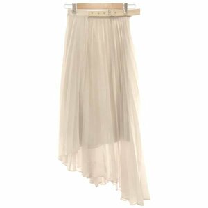 Ameri アメリ MEDI SHEER PLEATS SKIRT シアープリーツスカート ホワイト S ITYV46BJ9UKC