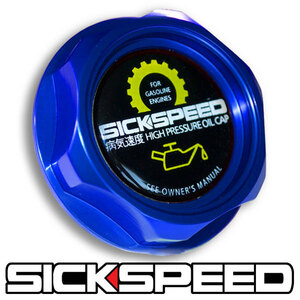 SICKSPEED スバルエンジン用 オイルフィラーキャップ ブルー 青 USDM JDM オイルキャップ シックスピード