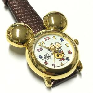 【レトロ＆ビンテージ、電池・ベルト交換済】当時物 アニマル マウス 腕時計