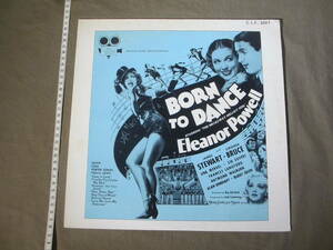 希少 1936年映画 「踊るアメリカ艦隊：”BORN TO DANCE”」　 エレノア・パウエル、ジェームズ・ステュアート、　音楽：コール・ポーター