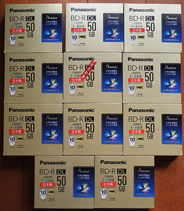 新品未開封 Panasonic BD-Ｒ DL 4倍速 10枚入りパック LM-BR50LP10 11個セット