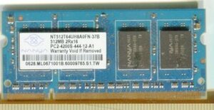 【NANYA】DDR2-512MB PC2-4200S-444＝240pin SDRAM SO-DOMM 