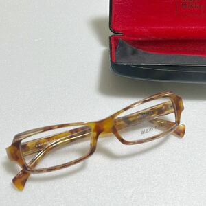 アランミクリ 眼鏡 メガネ A0223-08レディース 正規品 alain mikli スクエア 伊達メガネ 度なし メガネフレーム ケース有り フランス KO