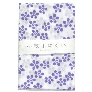 てぬぐい 小紋柄 25 小花 ブルー 手拭い 手ぬぐい 日本手拭い 和手ぬぐい 和手拭い 日本製 和雑貨 ハンカチ 綿 ふきん 洗顔 切りっぱなし