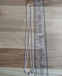 ロング16-28インチ（40-80cm）ネックレス 女性用　1mm　スネークチェーンネックレス
