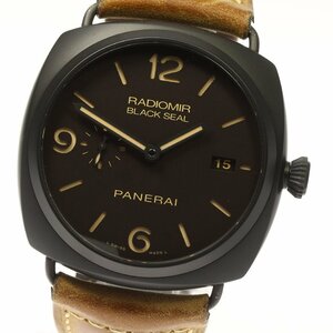 パネライ PANERAI PAM00505 ラジオミール コンポジット ブラックシール3デイズ 手巻き メンズ 良品 内箱・保証書付 メーカーOH済み_767106