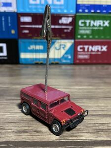 ◎ハマー H1 赤 メモスタンド◎オリジナル加工品 メモクリップ 車雑貨 文具 ハンドメイド HUMMER