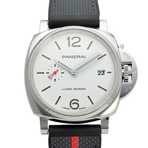 パネライ PANERAI ルミノール ドゥエ ルナ・ロッサ ブティック限定1037本 PAM01381 ホワイト文字盤 新古品 腕時計 メンズ