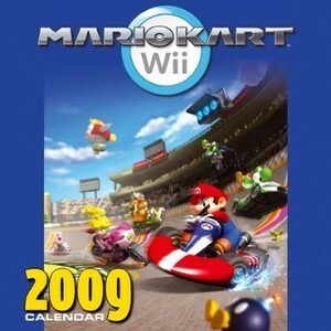 2009年 輸入 マリオカートWii カレンダー〔新品〕 09CP-030