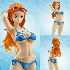 メガハウス★P.O.P オフィシャルガイドブック POPs! ONE PIECE ワンピース フィギュア Sailing Again ナミ Crimin Ver.付き★新品・正規品