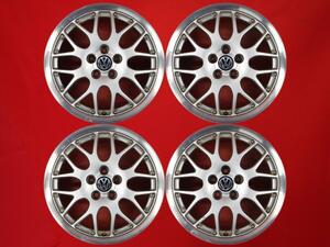 【 激安 中古 4本セット 】 フォルクスワーゲン VW ゴルフIV 純正 BBS アルミホイール 16インチ 6.5J ＋42 PCD100 5穴 ハブ径Φ57 cc16