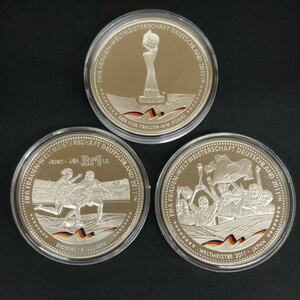 2011年 FIFA 女子ワールドカップ ドイツ 優勝公式記念コイン ３枚セット(N60315_8_40h)
