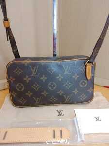 中古 LOUIS VUITTON ルイヴィトン ショルダーバッグ モノグラムポシェット マルリーバンドリエール LV monogram 送料無料