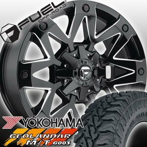 FUEL D555 Ambush ハマー H2 H1 HUMMER 20インチマッドタイヤホイールセット YOKOHAMA GEOLANDAR MT M/T 35x12.50R20 37x12.50R20