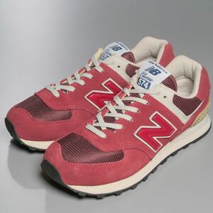 XXXX//*ニューバランス/new balance*US6.5D/ML574FBR/レザースニーカー/ランニングシューズ/ローカット/靴/ボルドー系