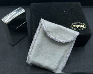 【EB-6357】 １円～ ZIPPO ジッポ STERLING SILVER 1991 スターリングシルバー プレーン 斜めロゴ イタリック 保管品