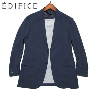 【エディフィス】 VERTICAL　トロピカル2Bジャケット　ネイビー　サマージャケット　サイズM　吸汗速乾　ストレッチJKT　EDIFICE