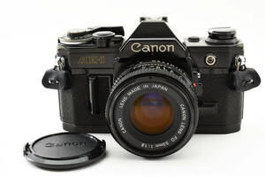 ★実用品★ キャノン CANON AE-1 ブラック + NEW FD 50mm F1.8 ★シャッター鳴きなし★ #0857 #122188 #08521