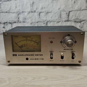 【YH-8952】ジャンク品 DAIWA ダイワ　MODEL-SW-110　SWR&POWER METER パワーメーター アマチュア無線