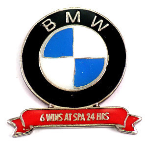 ピンバッジ・24時間レースＢＭＷ優勝ビーエム車◆フランス限定ピンズ◆レアなヴィンテージものピンバッチ