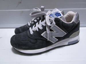 激レア!廃番品!USA製!良好即決!New Balance M1400 ニューバランス M1400NV レディス 本革 スニーカー シューズ NAVY スエード 23.5cm D