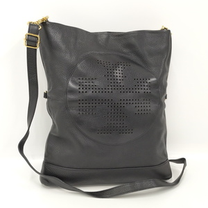 【中古】TORY BURCH 3WAYバッグ レザー ブラック