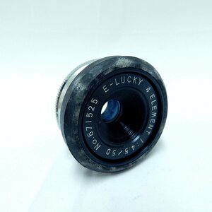 【1円】FUJIMOTO フジモト E-LUCKY 4 ELEMENT 50mm F4.5 カメラレンズ USED /2305B