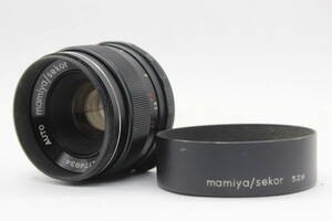 【返品保証】 マミヤ Mamiya Auto Mamiya/sekor 50mm F2 フード付き M42マウント レンズ v278