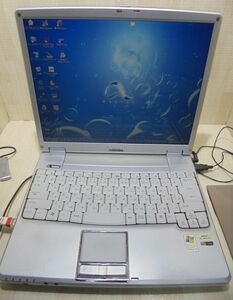 SHARP　Mebius　PC-CL1-5ZD　14.1 インチ旧型ノート／WindowsXP Windows Me デュアルブート／動作調整済み