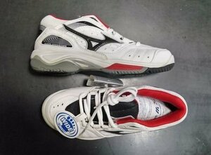 処分　MIZUNO　テニスシューズ　 　ウエーブセンセーション　6KD-12009　　23．0　ホワイト/ブラック　ミズノ