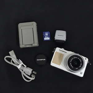 1円 OLYMPUS PEN Mini E-PM2 M.ZUIKO DIGITAL 14-42mm 1:3.5-5.6 ミラーレス一眼カメラ レンズ L071841