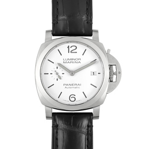 パネライ PANERAI PAM01371 ルミノール クアランタ Y番(2022年製造) 腕時計 自動巻 ホワイト文字盤 デイト スモールセコンド メンズ