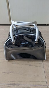 ◆未使用◇YANASE ハンドバッグ エナメル 黒 ブラック ノベルティ ヤナセ グッズ◆