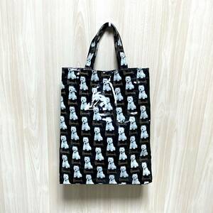 ハロッズ ロゴ ウェスティドッグ柄 トートバッグ ショッパーバッグ エコバッグ Harrods 英国 イギリス Westie Dog Collection Shopper Bag