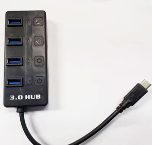 【G0050】USB 4ポートハブ USB-A 電源スイッチ付き USB 3.0 x4 増設 [節電グッズ]