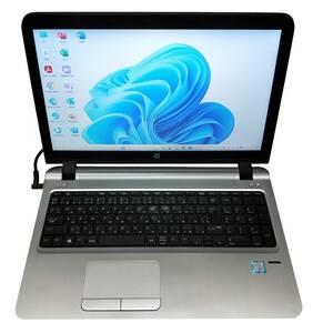 ★【驚速 HP Probook 450 G3 i5-6200U 2.3GHz x4+8GB+SSD128GB+HDD320GB 12.5インチワイドノートPC】Win11+Office2021/WEBカメラ■E030128