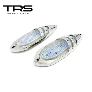 TRS ナマズ型サイドマーカー 2個セット LED 12V 24V 共用 防水 IP67 ホワイト 315010