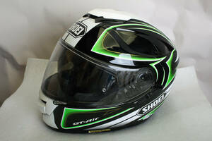 送料無料がお得。中古。ショウエイ(SHOEI) バイクヘルメット フルフェイス GT-Air EXPANSE(エクスパンス) TC-4 (GREEN/BLACK) M(57cm)