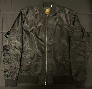 【送料無料】UNDEFEATED MA-1 ブラック リフレクター PLAY DIRTY UNDFTD アンディフィーテッド ボンバージャケット Bomber Jacket