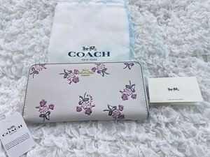 COACH コーチ 長財布 花柄 ラウンドファスナー F28444 新品 33