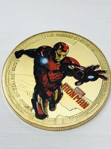 GU69アメリカ記念メダル マーベル アイアンマン チャレンジコイン 幸運コイン 美品 外国硬貨 海外古銭 コレクションコイン 貨幣 重さ約28g