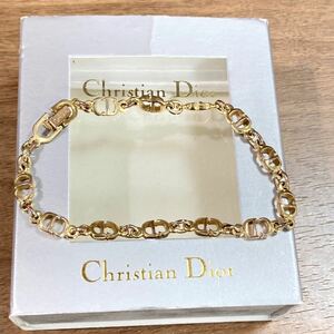 Christian Dior クリスチャンディオール ブレスレット レディース アクセサリー ロゴ 箱付き ゴールドカラー アイテム