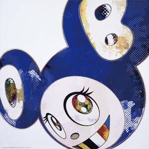 村上隆 ポスター 【And Then × 6 (Blue : ポルケのメソッド） 】 Takashi Murakami / Edition 300 / Signed.