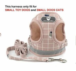 ZUNEA ハーネス　リード XS 胴輪　首輪　小型犬　ピンク　犬　猫