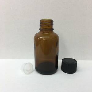 ★送料込み★ 新品 即決 遮光瓶 茶色 ドロッパー 容器 30ml アロマ エッセンシャルオイル（精油） キャリアオイル コスメ 保存 詰替 黒cap